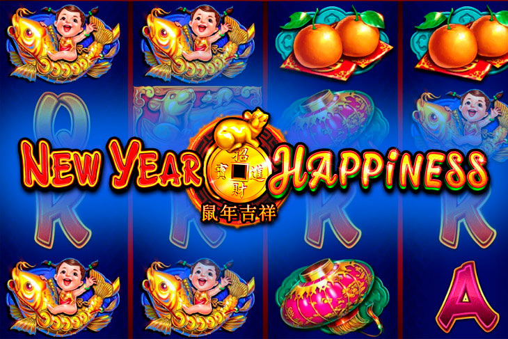 New Year Happiness - Ruby Play slot at Megafaraon Casino Casino
